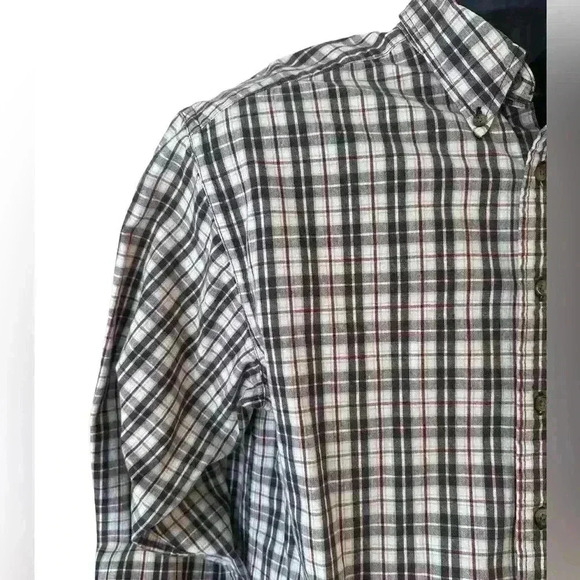 Men's Eddie Bauer Long Sleeve 100% Cotton Size Large L Tall Ultra Long Flannel - Picture 6 of 10